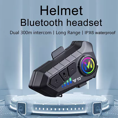HiFi Bluetooth Motorcycle Helmet Intercom Headset Wireless Motorbike Headphone • $33.99