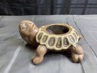 $24.95 • Buy Vintage Ceramic Turtle Planter USA 338 Mid Century Modern Turtle Plant Pot MCM