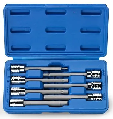 7pc 3/8  DRIVE EXTRA LONG HEX ALLEN SOCKET SET METRIC • $18.95