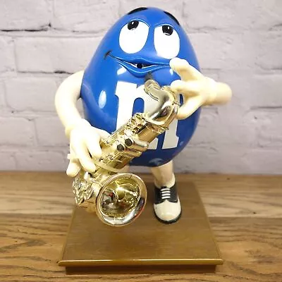 M&M Vintage Blue M And M Playing Saxophone Official Candy Dispenser  • $18