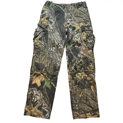 Mossy Oak Cargo Pants Mens Size 34x34 Break Up Camo Hunting Forrest Woodland • $29.95