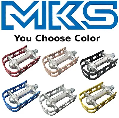 Classic MKS BM-7 Alloy BMX Wide Platform Bike Pedals Choose Your Color  • $29.40