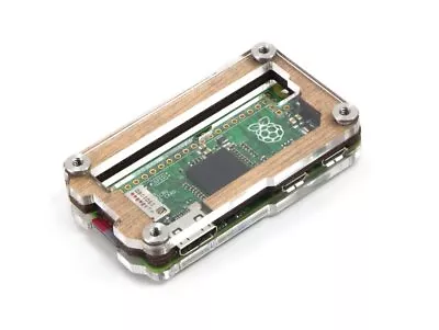 Zebra Zero Gpio Wood Case For Raspberry Pi Zero 1.3 & Zero Wireless 0 W C4labs • $14.49