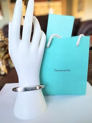 RARE Tiffany & Co. Elsa Peretti Cuff Bracelet In Sterling L Adjustable 6  To 8+  • $178