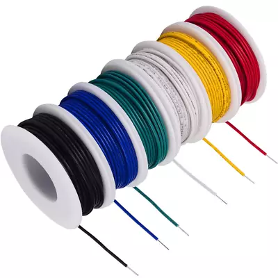 TUOFENG 20 Awg Wire Solid Core Hookup Wires-6 Different Colored Jumper Wire 26.3 • $20.56