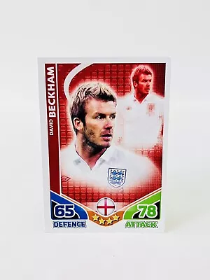 Match Attax World Cup 2010 David Beckham England Base Card • £1.99