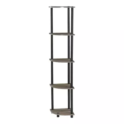 Storage Shelf Unit Wooden Shelves Rack Modern Display Corner Bookcase Tier • £34.39