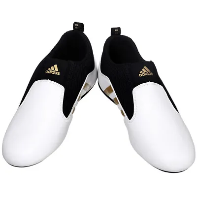 Adidas Taekwondo Shoes/Footwear/martial Arts Shoes/CONTESTANT PRO/WH/BK/GOLD • $82