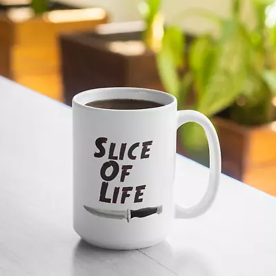 Slice Of Life Mug - White 15oz Mug - Coffee Mug - Tea Cup - Dexter Inspired Mug • $12.99