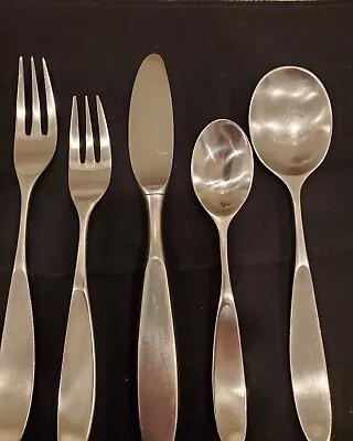 Magnum By Lauffer Norway Stainless Steel Flatware Vintage 10 5-pc Settings Plus  • $1200