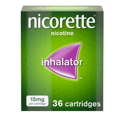 £179.99 • Buy 6 X Nicorette Inhalator 15mg 36 Cartridges