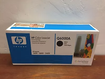 Genuine HP 124A Black Toner Cartridge Q6000A For HP LaserJet 1600 2600 2605 • $39.99