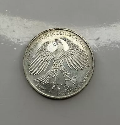 1976 D Germany 5 Deutsche Mark 0.6250 Silver ASW 0.2251 Oz Free Shipping • $15