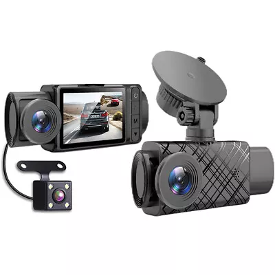 Car Dash Cam DVR Video Recorder G-Sensor 1080P 3 Lens Front/Rear/Inside Camera • $40.40
