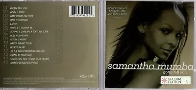 Samantha Mumba - Gotta Tell You (CD 2000) • £2.95