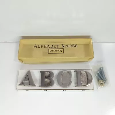 Restoration Hardware Alphabet Knobs ABCD • $21.99