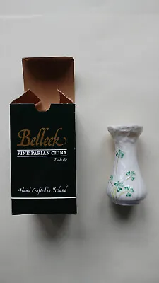 £12 • Buy Belleek Classic Daisy Spill Vase, Approx. 4.5  Tall. With Box.