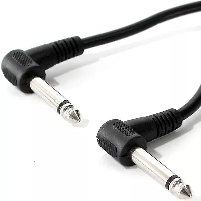 £8.99 • Buy GUITAR 1/4  6.35mm MONO RIGHT ANGLE JACK CABLE 1m 2m 3m 6m  