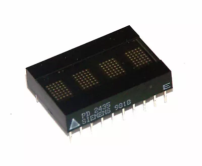 £12.99 • Buy Siemens PD2435 Hi Efficency Red CMOS 4-Character 5x7 Dot Matrix Display