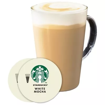 Starbucks WHITE MOCHA Coffee Pods For Dolce Gusto Machine 6 + 6 FREE SHIPPING • $15.55