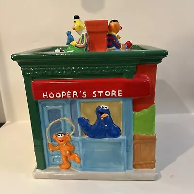 2000 Sesame Street Neighborhood Cookie Jar Hoopers Store Big Bird Elmo Bert + • $74.99