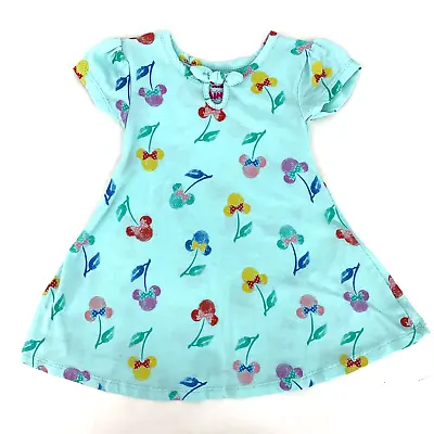 Toddler Girls 18M Minnie Mouse Garden Flower Dress Pink 18 Months Green • $7.55