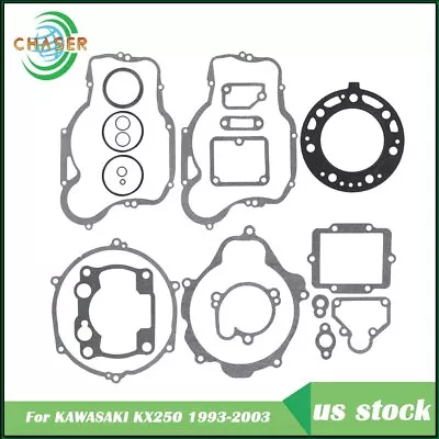 For KAWASAKI KX250 1993-1999 2000-2003 Top And Bottom End Gasket Kit USA • $11.49