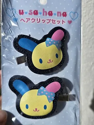 Sanrio Usahana U*sa*ha*na Bunny Hair Clips Japan Kawaii • $22