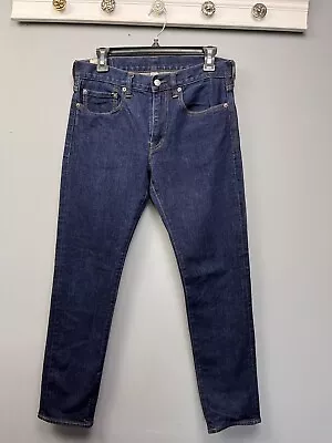 J Crew 484 Slim Dark Wash Straight Leg Denim Blue Jeans Mens 30x30  Stretch • $26.99