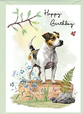 Jack Russell Terrier Dog (4 X 6 ) Birthday Card - Blank Inside - By Starprint • £3.85