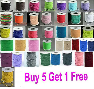 Round Elastic Cord 0.6mm 0.8mm 1mm 1.2mm 1.5mm 2mm 3mm - Choose Length UK Seller • £1.49