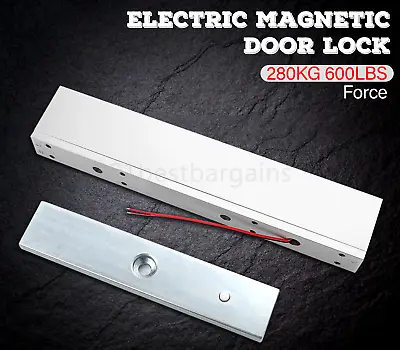 Electric Magnetic Door Lock 600LB/280KG Force Holding For Access Control NC Mode • $22.98