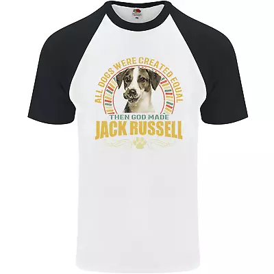 £9.99 • Buy A Jack Russell Dog Mens S/S Baseball T-Shirt