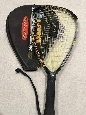 E-Force Bedlam 185g Racquetball Racquet 22  LongString Carbon Fibre 3 5/8 & Case • $29.50