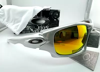 Oakley Ten X White Chrome With Fire Iridium Sunglasses Oo9128-03 Authentic New • $300