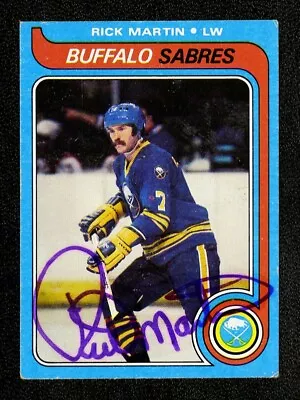 1979 Topps 149 Rick Richard Martin Autograph Signed Buffalo Sabres Hockey Card • $200