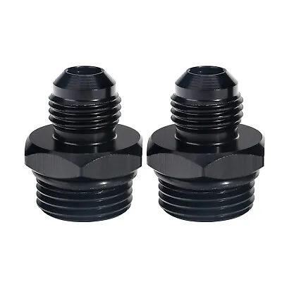 ORB-8 O-ring Boss -8AN To -6AN Male Adapter Fitting Black Anodized AN8 To AN6 • $8.99