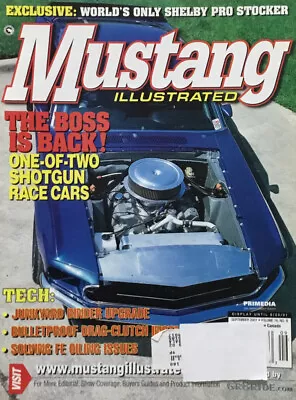 Mustang Illustrated Magazine September 2001 - 1969 Boss 429 - 1969 Mach 1 • $7.99