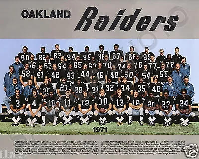 1971 Oakland Raiders Football Team 8x10 Photo Picture Ken Stabler John Madden • $6.26