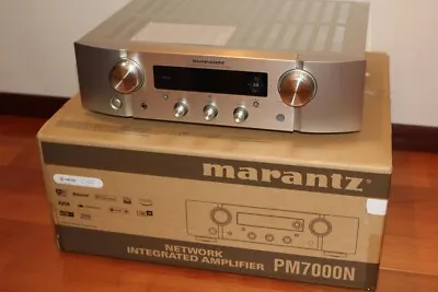 Marantz PM7000N Integrated Stereo Amplifier Silver Gold Bluetooth AC 100V New • $1100