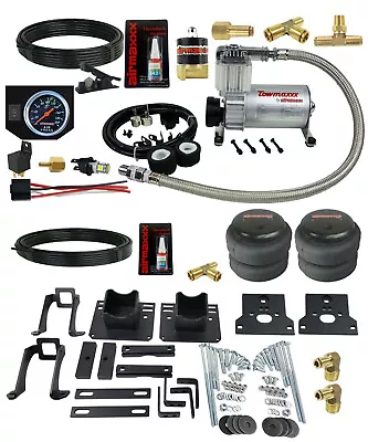 Over Load Level Black Gauge Air Helper Spring Kit Fits 2005-2010 Ford F250 2wd • $373.99