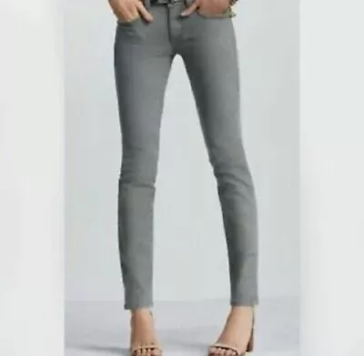 CAbi JEANS #326 BREE SKINNY GRAPHITE GREY DENIM STRETCH 5 POCKET JEANS SIZE 8 • $25