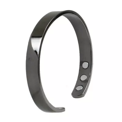 £8.99 • Buy BLACK  Grey  Magnetic Copper Bangle |bracelet (helps With Arthritis) PAIN RELIEF