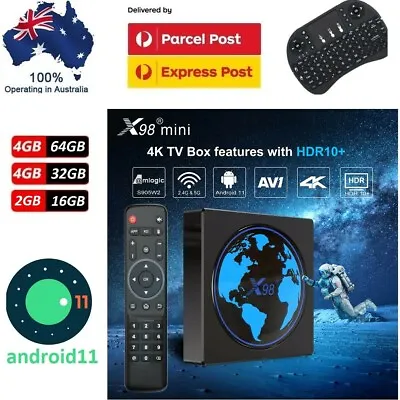 $64.50 • Buy 2022 X98 Mini Android 11 4K AV1 Smart TV BOX WiFi Bluetooth Media Player MXQ Pro
