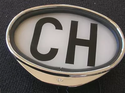 Lighted Ch Swf Light Up Plate Badge Mb 190 300 Sl Vw Split Oval Nos • $595