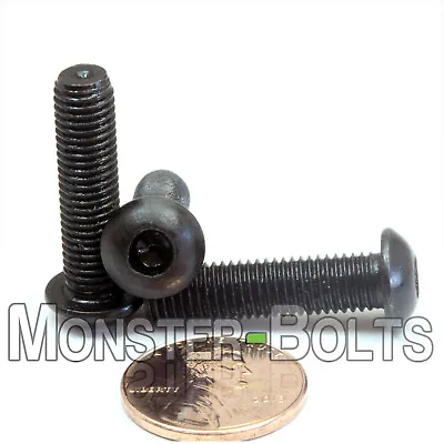 (10) 1/4-28 X 1  Button Head Socket Cap Screws Alloy Steel W/ Black Oxide • $5.95