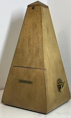 Vintage Seth Thomas Wooden Metronome De Maelzel Works Well 9.5” Tall • $85