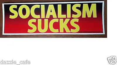 Socialism Sucks  Political Anti Obama Bumper Sticker Decal  219 • $3.49
