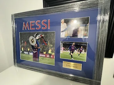 Lionel Messi Signed Framed Photo COA World Cup Winner 2022 • £599.99