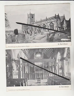 £2.99 • Buy Two Postcards - St Neot Church - Interior & Exterior - Near Liskeard